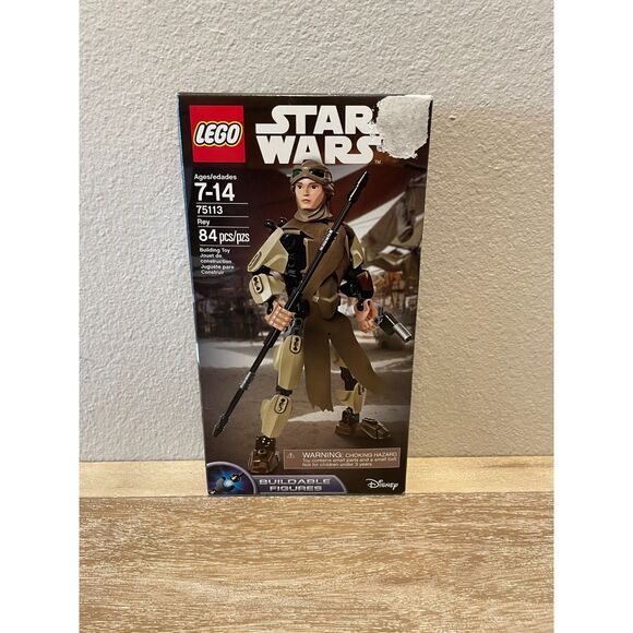 Retired LEGO Star Wars Set 75113 Rey New/Factory Sealed Never Opened Shelf Wear - Picture 1 of 2